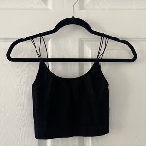 Aritzia Sunday Best Black Cropped tank